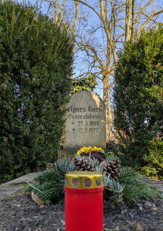 Das Grab von Agnes Karll in Gadebusch