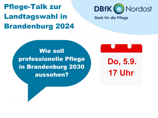 Pflege-Talk zur Landtagswahl in Brandenburg 2024