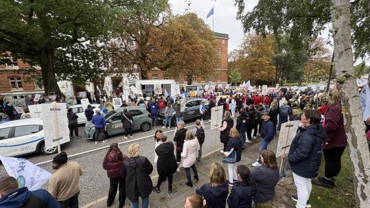 Protestaktion in Kiel