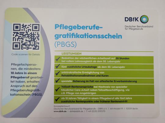 Pflegeberufegratifikationsschein