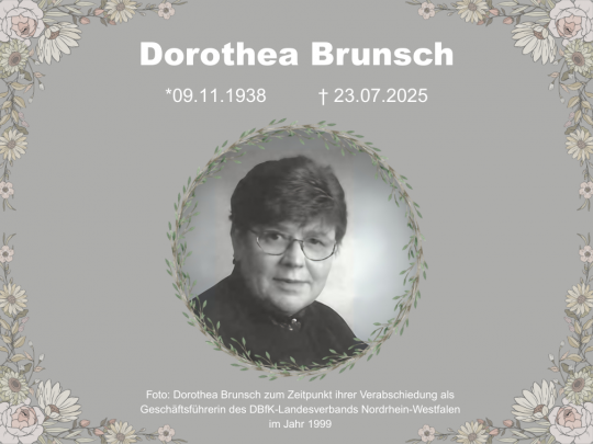 DBfK Nordwest trauert um Dorothea Brunsch