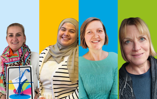 Svenja Recker, Elif Köker, Tina Wenzel und Eva Reischuck (v.l.n.r.) sind vier von insgesamt 16 glücklichen Gewinner:innen