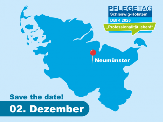 Save the date! Der Pflegetag Schleswig-Holstein kommt im Dezember nach Neumünster