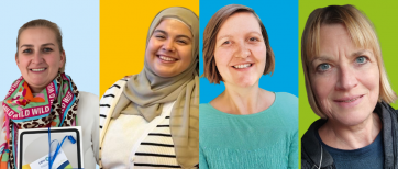 Svenja Recker, Elif Köker, Tina Wenzel und Eva Reischuck